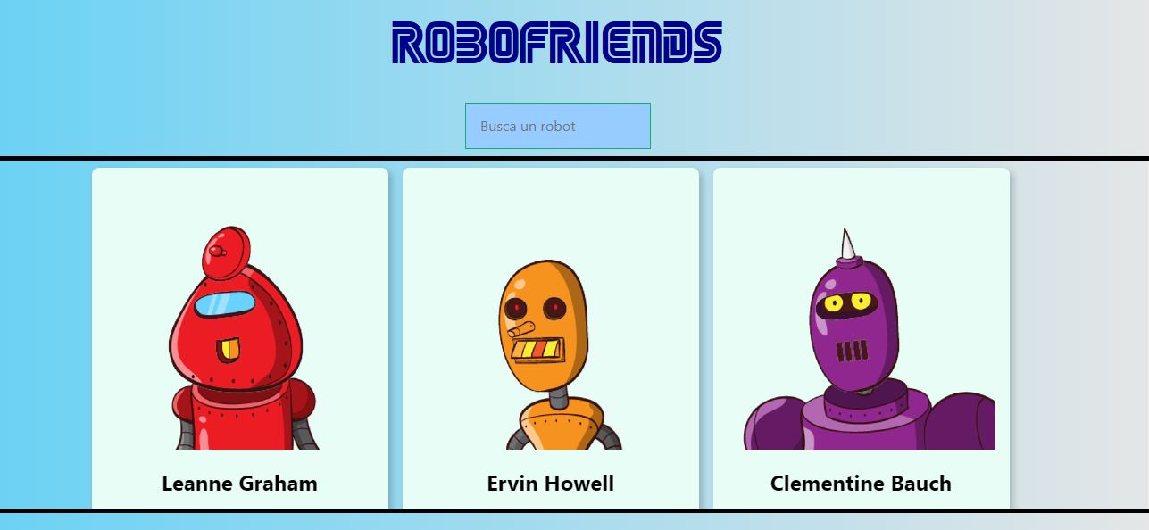 Web Project - RoboFriends